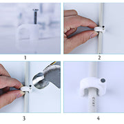 9020 100 Pc 6 Mm Cable Clip Used In All Kinds Of Wires To Make Them Stuck And Holded In Walls Etc. thumbnail 4