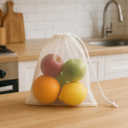 Reusable Transparent Drawstring Mesh Storage Bag (1 Pc) thumbnail 5