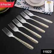 Elegant Stainless Steel Fork (6 Pcs Set) thumbnail 5