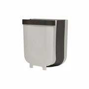 5873 Hanging Trash Can For Kitchen Cabinet Door Small Collapsible Foldable Waste Bins Hanging Trash Holder For Bathroom Bedroom Office Car Portable. thumbnail 2