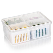 Fridge Storage Boxes Freezer Storage Containers Container For Kitchen Storage Set Storage In Kitchen Vegetable Storage Draining Crisper Refrigerator Food Box (1 Pc) thumbnail 4