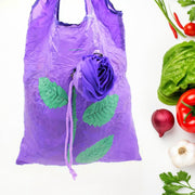 7741 Foldable Bag Cute Rose Shape Cover Reusable Bag Naylon Bag Nylon Shopping Carry Bags Large Reusable Foldable Bag Eco Friendly Shopping Folds To Pocket Size Tote Grocery Shoulder Handbag Travel Bag (1pc) thumbnail 1