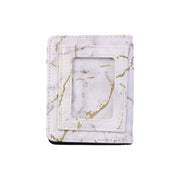 Compact Marble Finish Snap Button Card Holder Wallet (1 Pc) thumbnail 3
