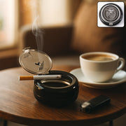 Round Smokeless Ashtray With Lid (1 Pc) thumbnail 6
