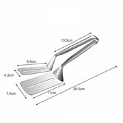 2919 Multifunction Cooking Serving Turner Frying Food Tong. Stainless Steel Steak Clip Clamp Bbq Kitchen Tong. thumbnail 3