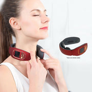 3 Heads Smart Electric Neck And Back Pulse Massager (1 Pc) thumbnail 2