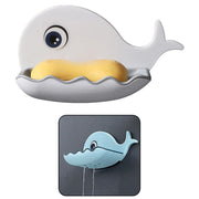 4747 Fish Shape Soap Dish Adhesive Waterproof Wall Mounted Bar Soap Dish Holder  (Pack Of 2pc) thumbnail 5