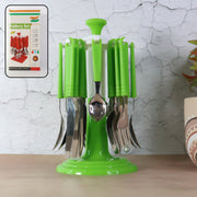 Stainless Steel Cutlery Set With Stand - (24 Pc) thumbnail 1