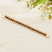 Rudraksha Rakhi For Brother  Golden Modern Rudraksha Bracelet Rakhi (1 Pc) thumbnail 3