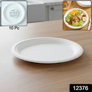 Vegnar Disposable Round Food Serving Plate (10 Pc) thumbnail 7
