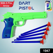 Medium Size Plastic 1 Gun With 5 Soft Suction Dart Bullets (1 Set) thumbnail 5
