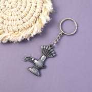 Premium Metal Shiva Lingam With Naag Religious Keychain (1 Pc) thumbnail 3