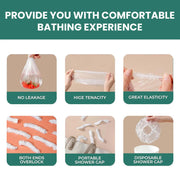 Disposable Mens Hair Protection Shower Cap  Head Cover (5 Pc) thumbnail 2