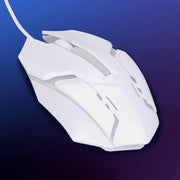 Usb Wired Mouse Gaming Mouse Colorful  Lighting Luminous  (1 Pc  Wihte) thumbnail 1