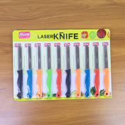 Supermom Stainless Steel Kitchen Laser Knife (10 Pc  Set) thumbnail 6