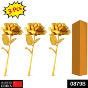 0879 B Golden Rose Used In All Kinds Of Places Like Household Offices Cafes Etc. For Decorating And To Look Good Purposes And All. thumbnail 6