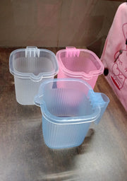 Plastic Square Transparent  Bath Water Mug (1 Pc  1000 Ml  Mix Color) thumbnail 6