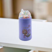 6953 Girl Glass Water Bottle For School With Kid Sparkle Strap Cat Lid Sequins Glitter Glass Cup Birthday Gift Children 350ml (Moq - 80 Pc) thumbnail 3