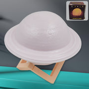 3d Saturn Lamp Home Decoration Bedside Night Light With Base (1 Pc  Multicolor) thumbnail 1