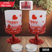 Tealight Holder Stylishly Shaped Candle Diya Stand Plastic Beautiful Design Festival (2 Pc  Mix Design) thumbnail 6