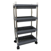 4-layer Rolling Storage Cart With Wheels Set thumbnail 1