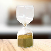 Faceted Glass Hourglass Sand Timer - (1 Pc  4 Minutes Approx Time) thumbnail 4