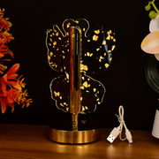 Luxury Golden Crystal Led Table Lamp (1 Pc) thumbnail 4