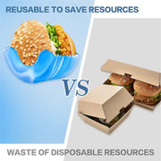Silicone Burger Holder Snack Holder Reusable Burger Holder thumbnail 2