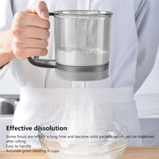 Plastic Flour Sieve Cup With Handle And Fine Mesh Filter For Kitchen Baking thumbnail 5