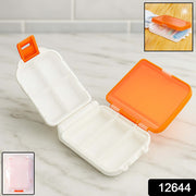 Portable Orange Dual-sided Pill Organizer Box (1 Pc) thumbnail 6