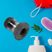 4921 Soap Dispensing Palm Brush Washing Liquid Dish Brush Soap Pot Utensils With Dispenser Cleaning thumbnail 4