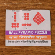 Ball Pyramid Toy  3d Puzzle Building Brain Teaser Toy thumbnail 5