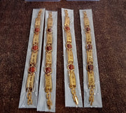 Gold Plated Hexa Bead Bracelet Rakhi For Brother  (1 Pc) thumbnail 6