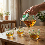 Elegant Glass Tea Pot With Matching Cups Set (1 Set) thumbnail 5
