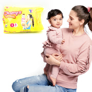 0968 Small  Champs Dry Pants Style Diaper- Small Best For Travel  Absorption Champs Baby Diapers Champs Soft And Dry Baby Diaper Pants (S5 Pcs ) thumbnail 2