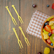 Plastic Fruit Forks Cake Dessert Forks Mini Forks (50 Pcs Set) thumbnail 1