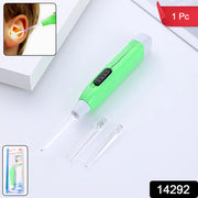 Green Led Flashlight Earpick With Tweezer (1 Pc) thumbnail 6