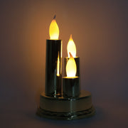 Led Flameless Candle Lamp With Triple Candle Design (1 Pc) thumbnail 3