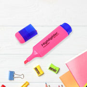 Highlighter Pen Assorted Colours Water Based Broad Tip Writing Marker (3 Pcs Set) thumbnail 4