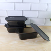 Rectangular Food Storage Containers - (3 Pc  Set) thumbnail 3