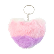 Soft Plush Cute Heart Keychain - 1 Pc thumbnail 1