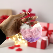 Soft Plush Cute Heart Keychain - 1 Pc thumbnail 4