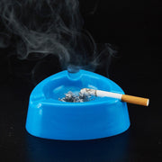 Oblivion Durable Plastic Ashtray With Wide Bowl And Triple Cigarette Holder Slots (1 Pc) thumbnail 3