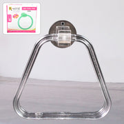 Unbreakable Abs Square Towel Ring Wall Mounted Stand  Holder (1 Pc) thumbnail 1