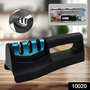 10020 Knife Sharpener For Kitchen  Knife Sharpener With Vegetable Chopper And Fish Scale Remover  Handheld Knives  Pocket Knife Sharpener  Knife Sharpener For Chefs  Serrated Knife (9in1) thumbnail 5