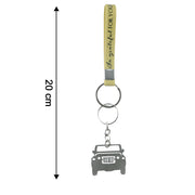 Stylish Dual-keyring Metal Car Keychain Set (1 Set) thumbnail 4