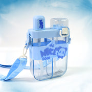 2in1 Dual Compartment Water Bottle With Straw And Adjustable Shoulder Straps (1 Pc  Multi Color) thumbnail 5