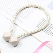 1422 Home Plastic Curtain Tiebacks Straps Buckle Clips Rope Straps Window Curtain Bracket Decoration Pearl Decorative Rope Holdback Holder For Window (2 Pc) thumbnail 2