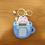 Cute Cartoon Bunny Calculator Keychain With Mini Digital Display (1 Pc) thumbnail 6