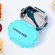 Insulated Testy Stainless Steel Leakproof Lunch Box With Spoon (1 Set) thumbnail 3